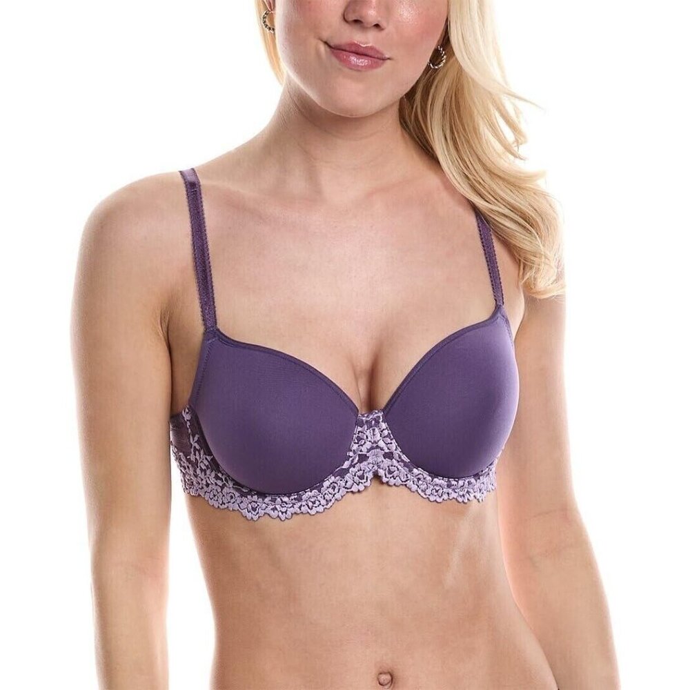 Wacoal Women's 32C Lace Contour Bra Mystical Purple NEW